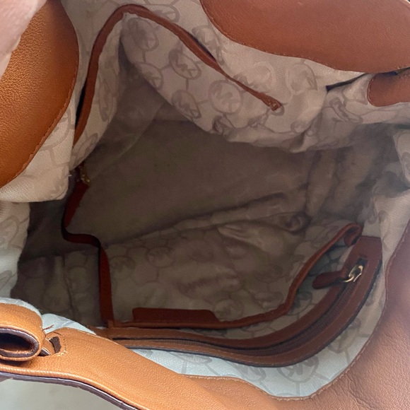 Michael Kors Leather Satchel with Gold Accents - Picture 8 of 8